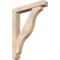 Ekena Millwork Funston Craftsman Smooth Bracket w/ Offset Brace, Douglas Fir, 5 1/2"W x 32"D x 40"H BKT0604X32X40FST04SDF - alternate 1